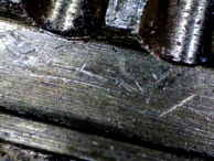 Scratches in the plug are common evidence of lockpicking in pin-tumblers.