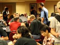 The lockpicking village at DEFCON was packed with people all weekend! Photo by JasonTheNerd.