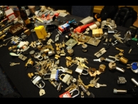 The other half of the high security lock table, including military grade padlocks (top right). Photo by vissago.